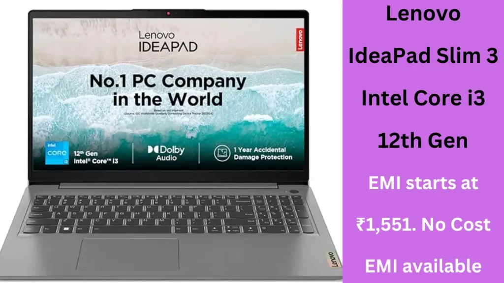 Lenovo IdeaPad Slim 3 Intel Core i3 12th Gen